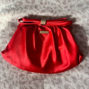 Authentic Kate Spade Red Satin Clutch